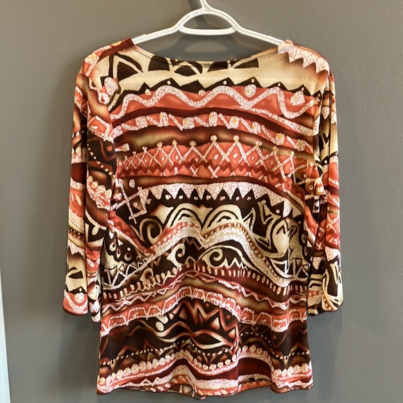 La Kohaki Women’s Multi Colored Layered Blouse Size Medium - Picture 11 of 14